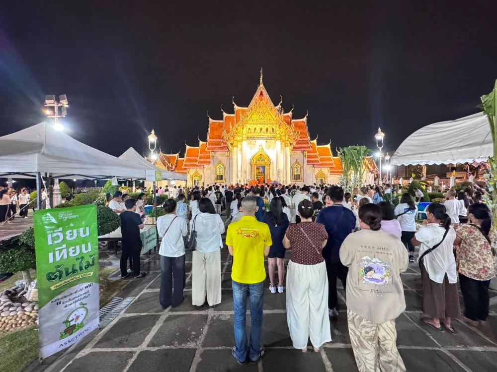 Eco-Friendly Candlelight Procession: Using Trees Instead of Incense to Fight Dust Pollution