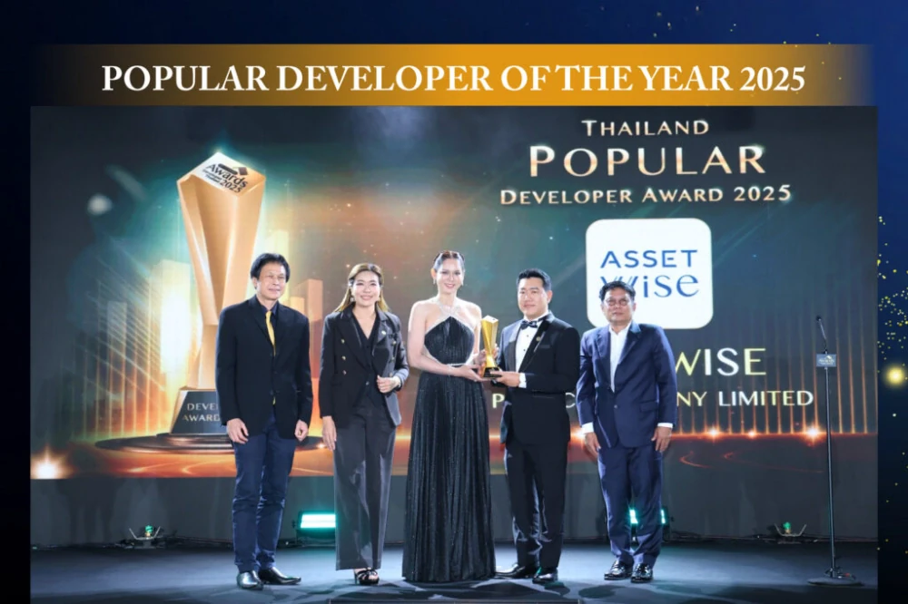 “แอสเซทไวส์” แบรนด์อสังหาฯ ที่ครองใจผู้บริโภค คว้า 5 รางวัลจาก LivingInsider Thailand Developer Awards 2025 ควบตำแหน่ง Best CEO แห่งปี